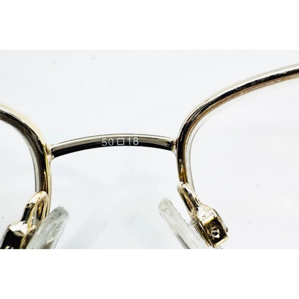 Sophia Loren Beau Rivage 63 Eyeglasses Womens Gold Half Rim Filigree 50-18-135